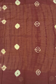 Voile saree with Blouse - Coffee Brown