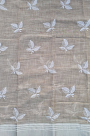 Linen Embroidery - Light Brown