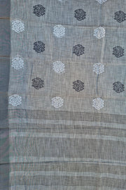 Linen Embroidery - Grey