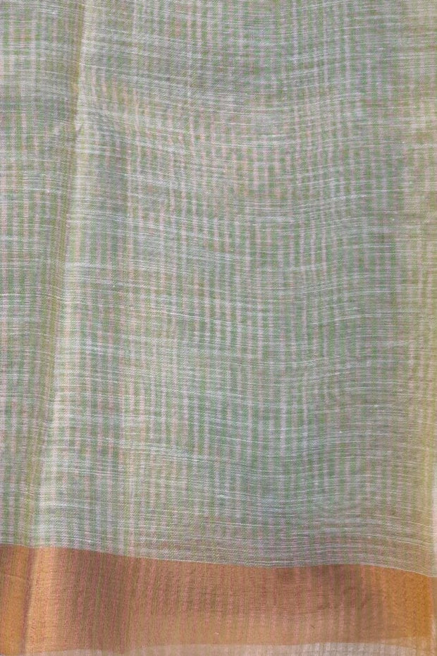 Linen Embroidery - Green