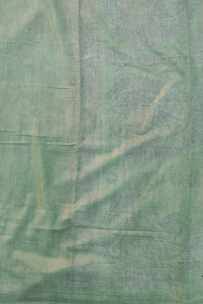 Voil Saree with Blouse - Fern Green