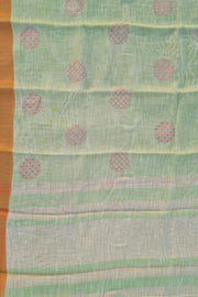 Linen Embroidery - Mint Green