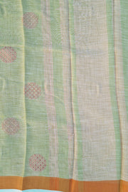 Linen Embroidery - Mint Green