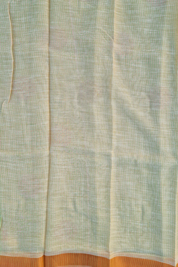 Linen Embroidery - Mint Green