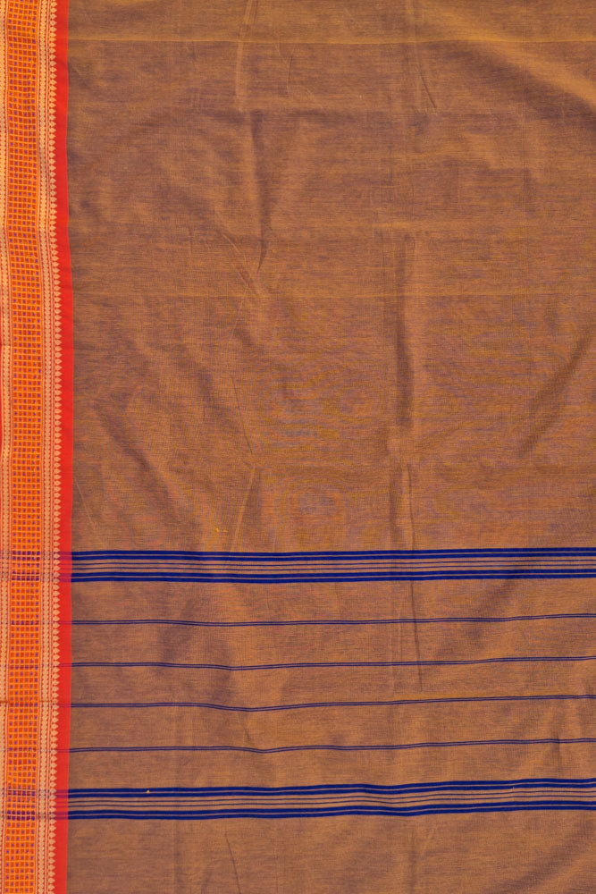 Indira Saree -  Mustard Brown