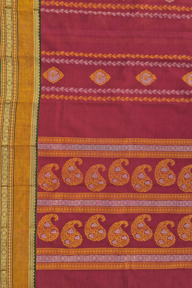 Kanchi Gap Border Series - Red