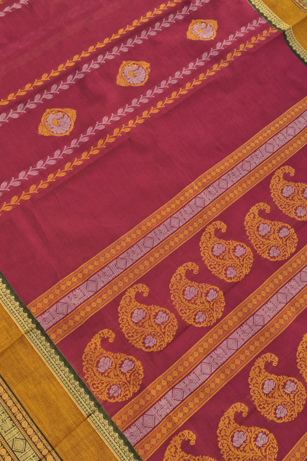 Kanchi Gap Border Series - Red