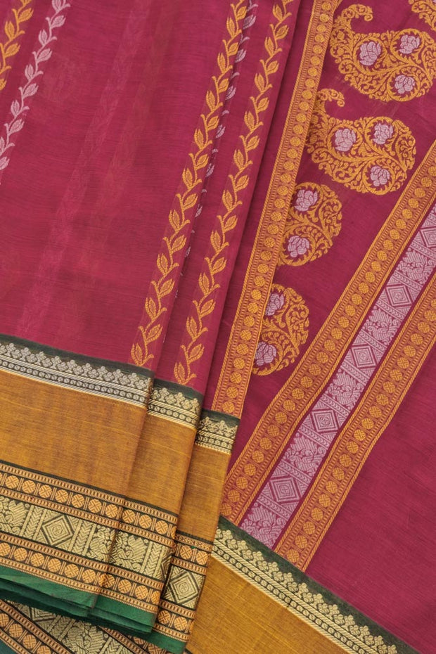 Kanchi Gap Border Series - Red