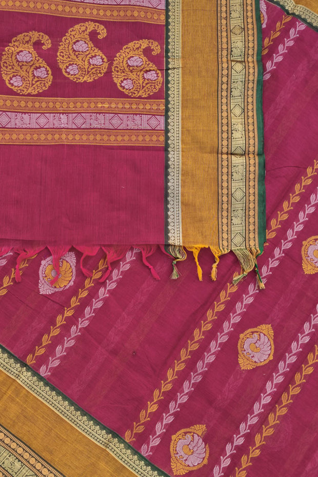 Kanchi Gap Border Series - Red