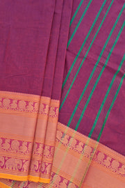 Kanchi Narayanapet Series - Maroon Brown