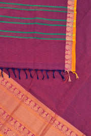 Kanchi Narayanapet Series - Maroon Brown