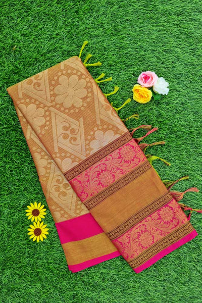 Kanchi Royal Series - Mustard Brown