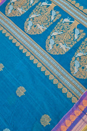 Kanchi Royal Pallu - Peacock Blue