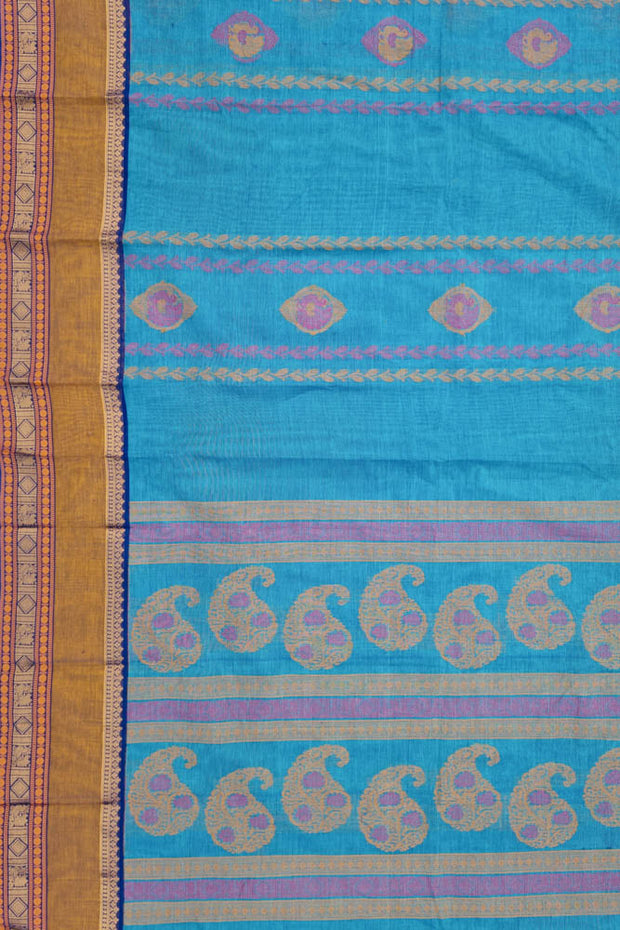 Kanchi Gap Border Series - Blue