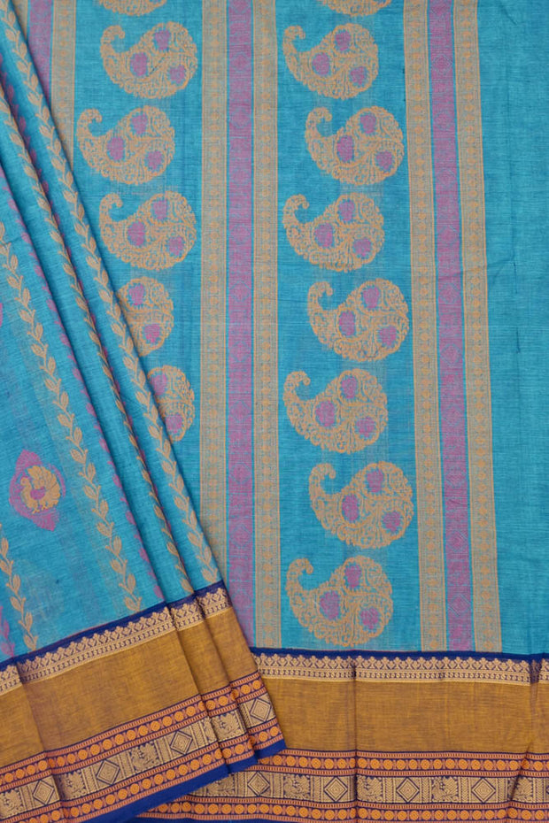 Kanchi Gap Border Series - Blue