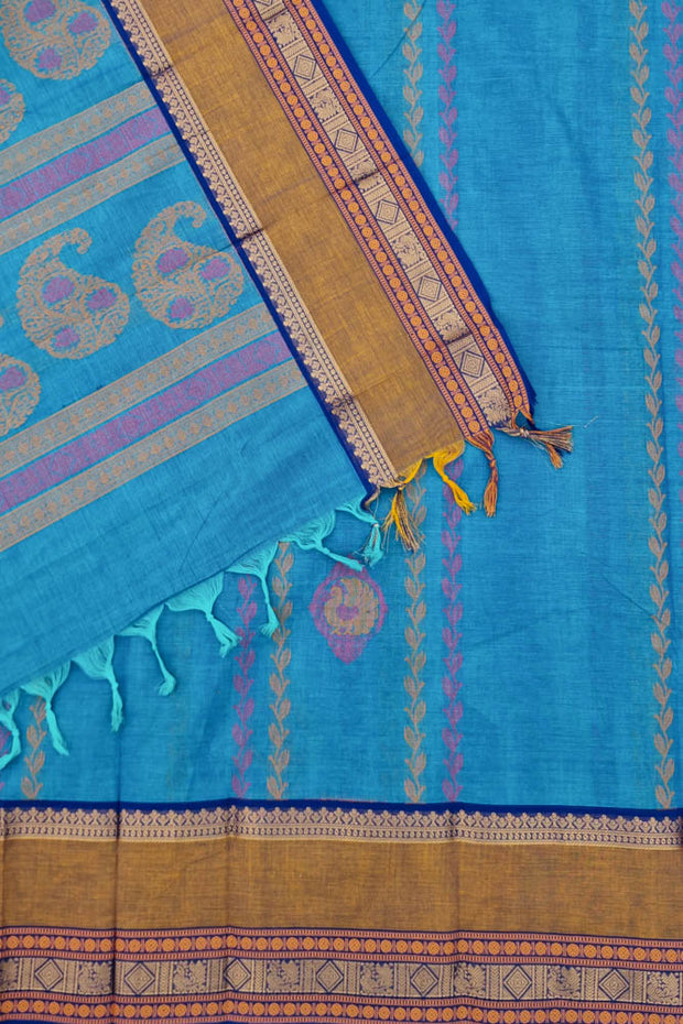 Kanchi Gap Border Series - Blue