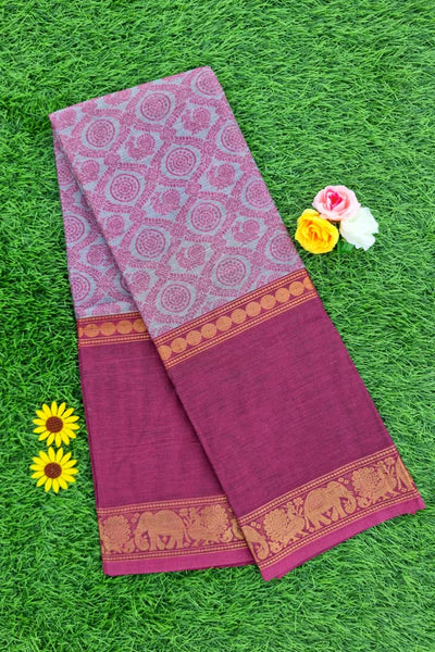 Kanchi Grande Series - Greyish Pink/Magenta