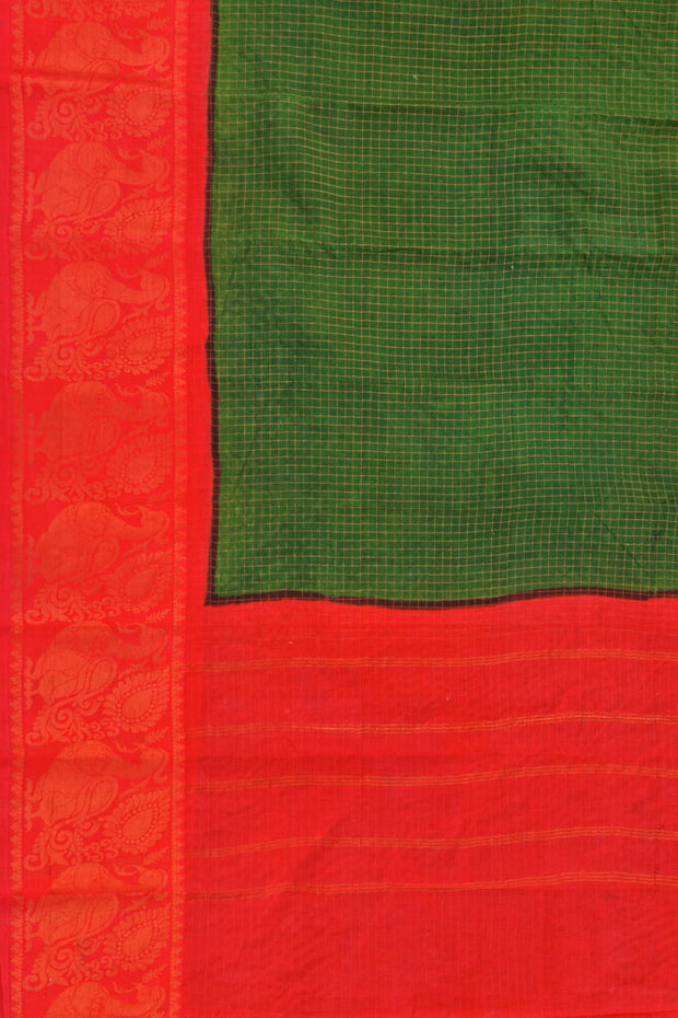 Big Border Sungudi - Dark Green