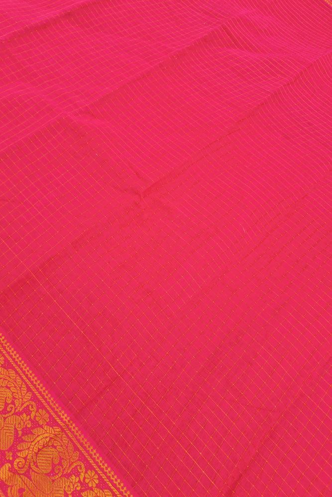 Sungudi Kattam - Reddish Pink With Blouse