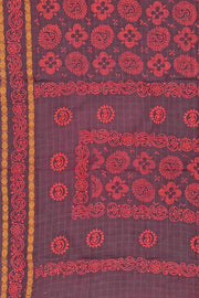 Batik  Sungudi - Reddish Brown