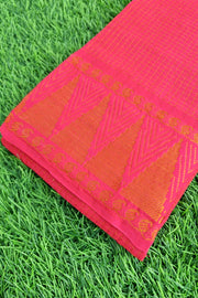 Mini Checks Sungudi - Reddish Pink