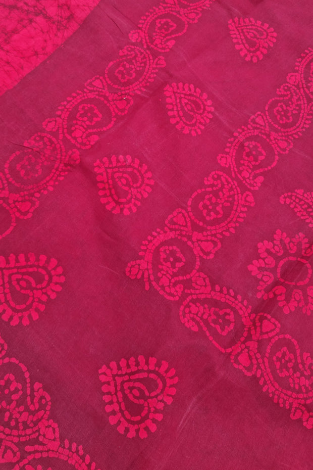 Batik Sungudi - Reddish Pink