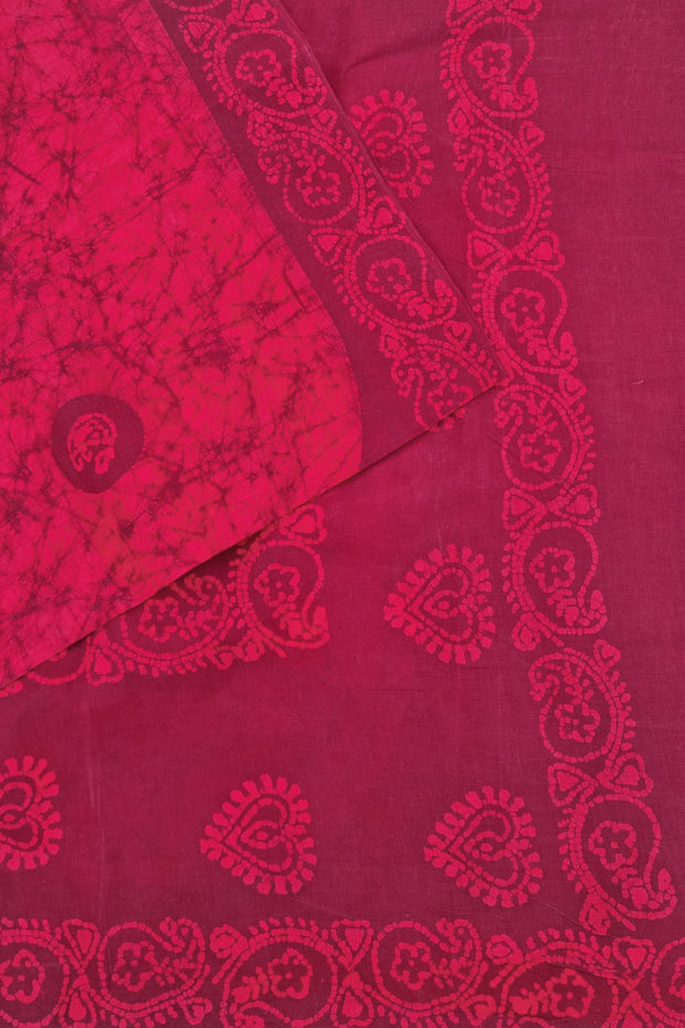 Batik Sungudi - Reddish Pink