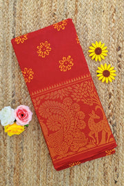 Big Border Batik Sungudi - Red