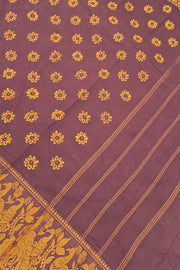 Big Border Batik Sungudi - Brown