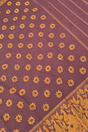 Big Border Batik Sungudi - Brown