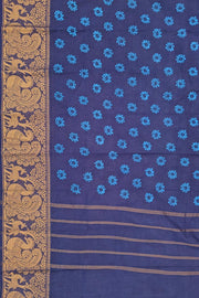 Big Border Batik Sungudi- Navy Blue