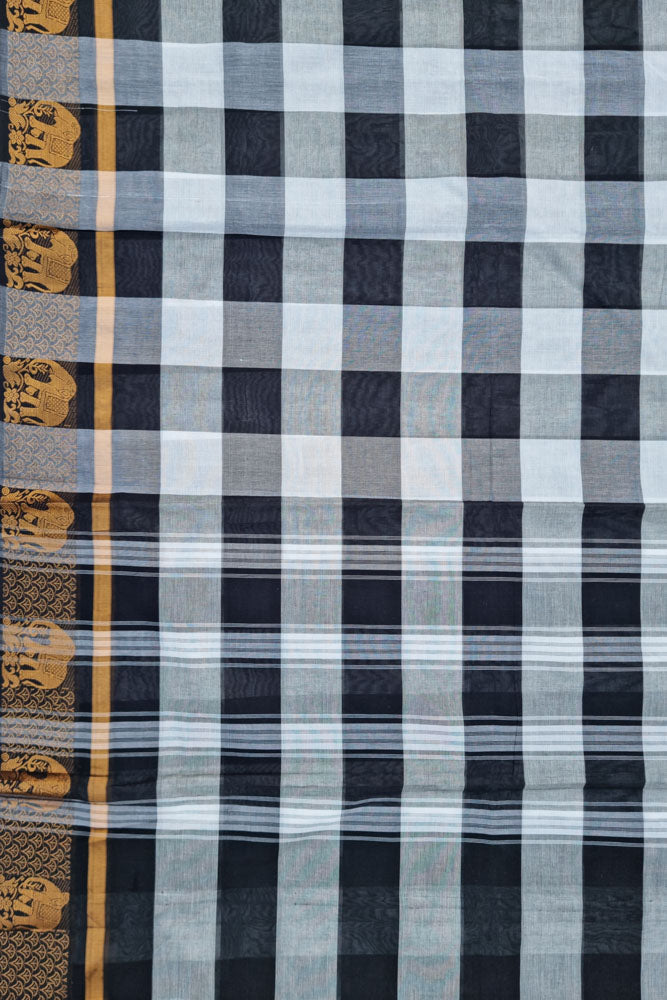 Chettinad Kattam - Black / Grey