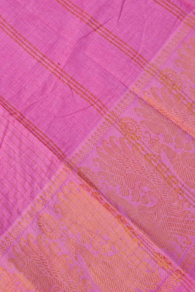 Big Border Sungudi - Light Pink