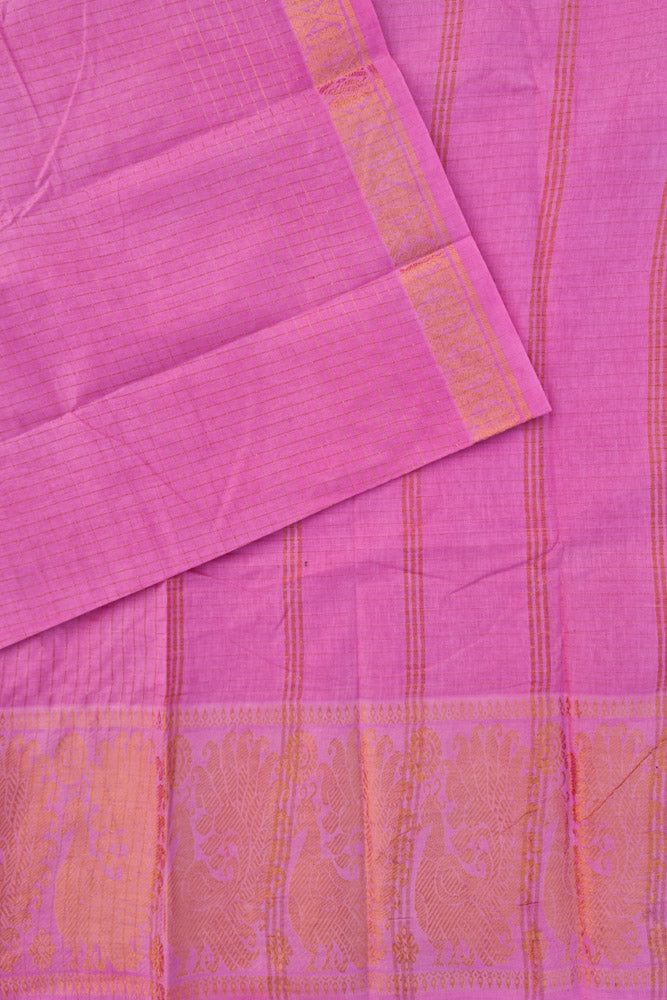 Big Border Sungudi - Light Pink