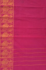 Big Border Sungudi - Rani Pink