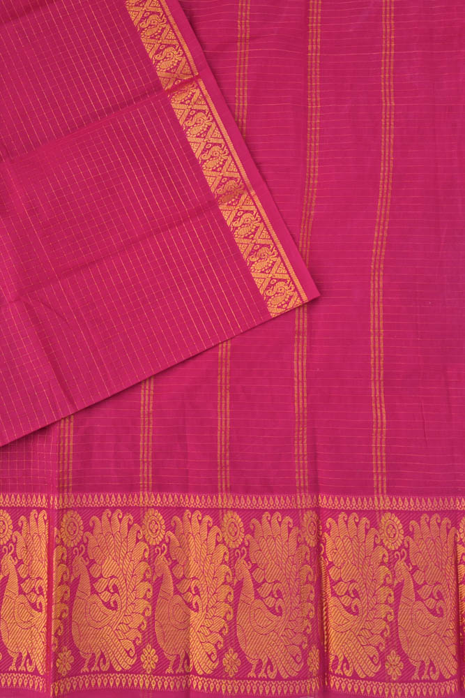 Big Border Sungudi - Deep Pink