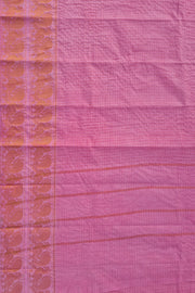 Double Border Sungudi - Light Pink