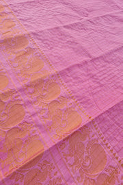 Double Border Sungudi - Light Pink