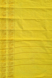 Double Border Sungudi - Light Yellow