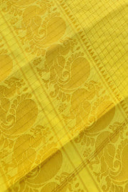 Double Border Sungudi - Light Yellow