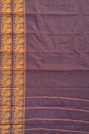 Double Border Sungudi - Dark Purple