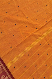 Butta Saree - Mango Yellow Thread Buttas