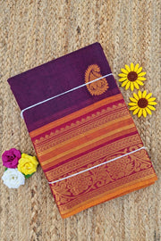 Kanchi Royal Pallu - Dark Violet