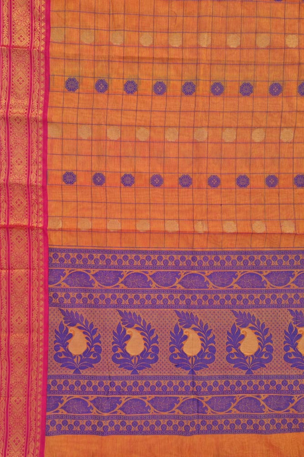 Kanchi Royal Kattam Butta - Orange