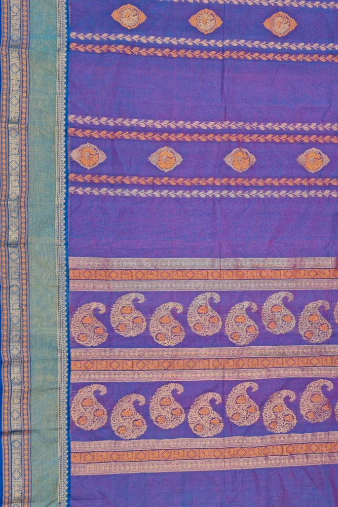 Kanchi Gap Border Series - Dual Tone Purple