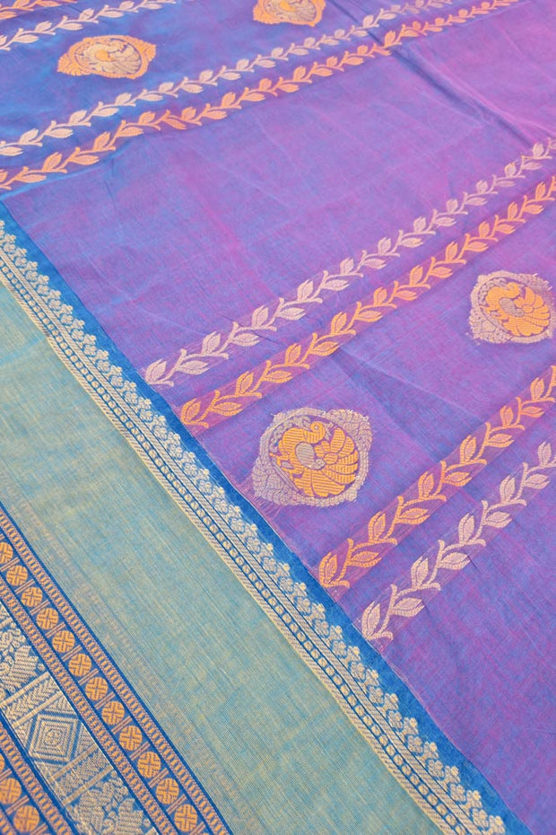 Kanchi Gap Border Series - Dual Tone Purple