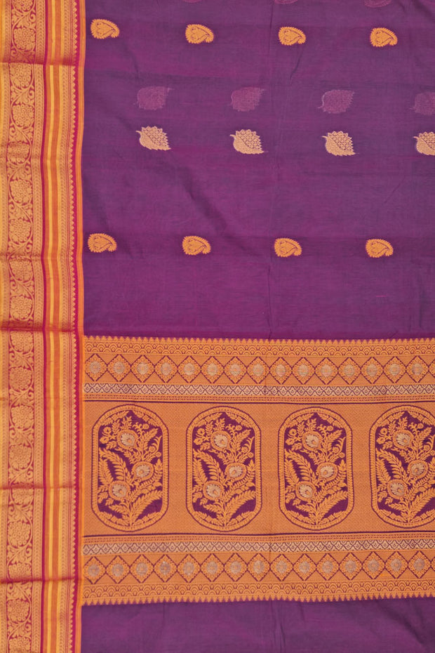 Kanchi Royal Pallu - Dark Violet