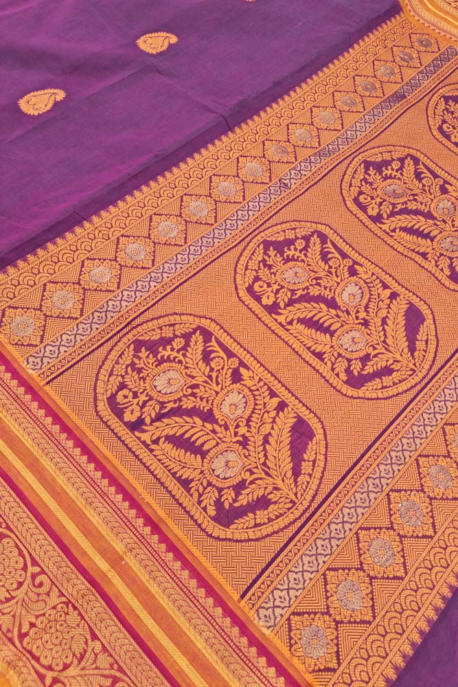 Kanchi Royal Pallu - Dark Violet