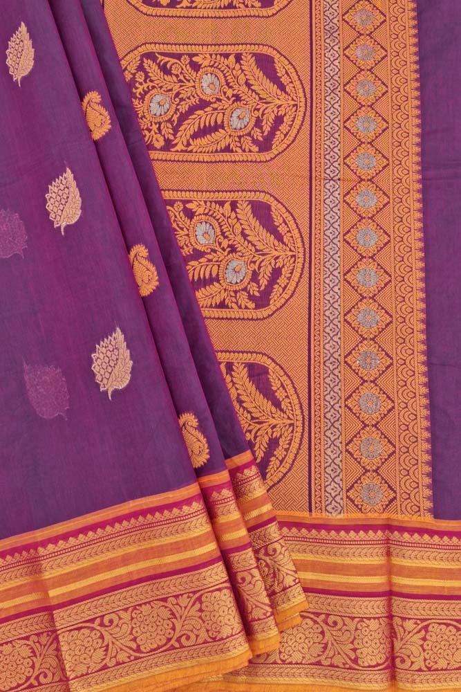 Kanchi Royal Pallu - Dark Violet