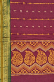 Kanchi Royal Pallu - Maroon